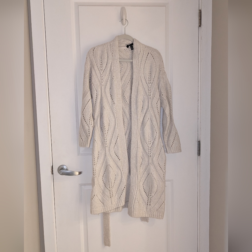 Women's Cream Sweater Cardigan